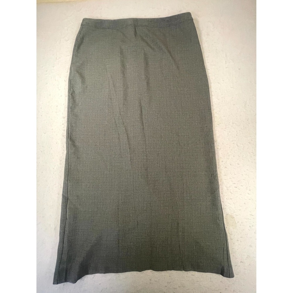 Lulus Work Attire Pencil Skirt Womens XL Gray Stretch Back Slit‎ Zip Fly Bodycon